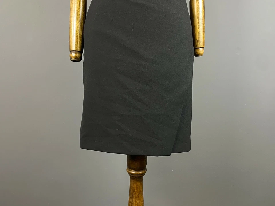 Vestido Diane von Furstenberg negro ceñido al cuerpo cuello en V sin mangas hasta la rodilla talla 6 Foto 4 de 4