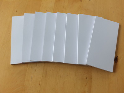 300 + 8  Stück  Kellnerblock, Kellnerblöcke, 80g/m² Papier,  7 x 14 cm