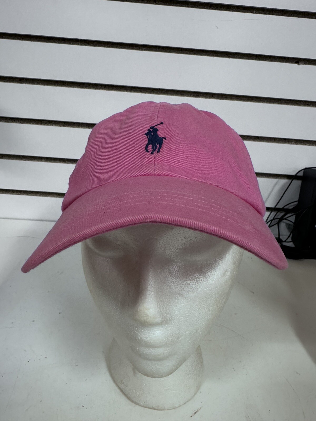 POLO Ralph Lauren cappello strapback rosa cinturino regolabile cappello papà pony reggiseno