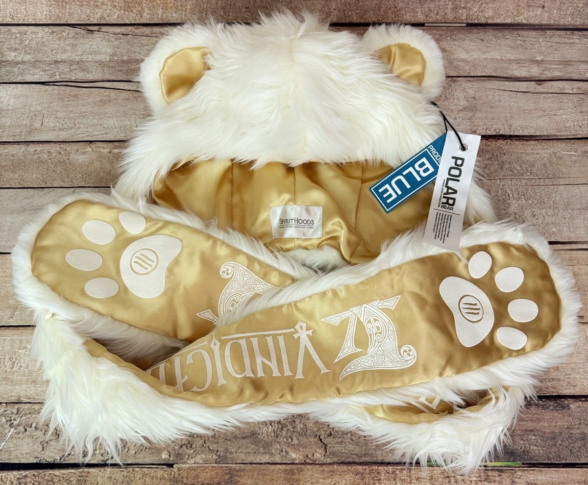 Authentic SpiritHoods Vindictus Golden Polar Bear Faux Fur 