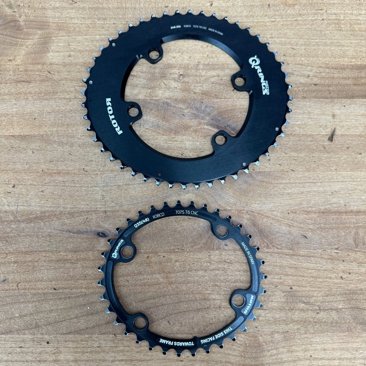 【新品】ROTOR Q-RINGS 48/35T BCD110 Rotor 48/35t AXS 12 Speed Compatible 4x110BCD Q-Rings Bike