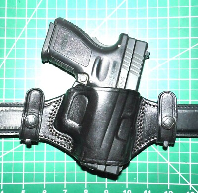 Tagua BH2S-630 RH 2 Slot Quick Draw Snap On Leather Holster Springfield XD XDM
