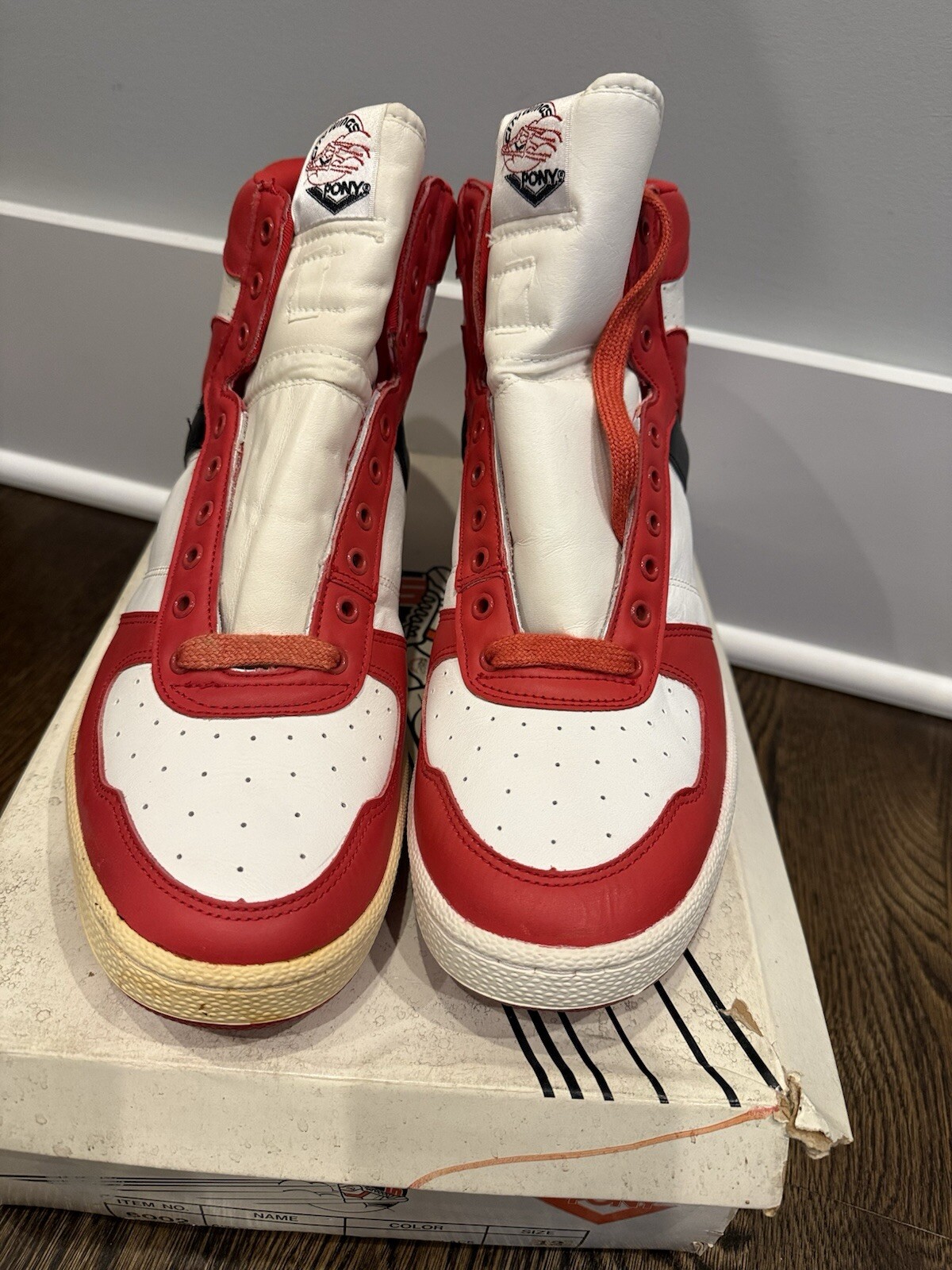 Sneakers DS vintage Pony City Wings originali 1985 mai indossate con scatola US da uomo taglia 12