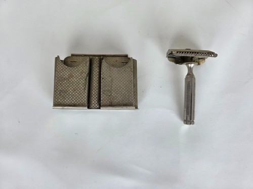 Vintage GEM Micromatic Rasierhobel mit Etui und Klingenpaket Rasierset - Bild 5 von 10