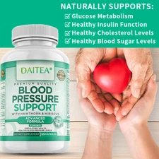 Premium Blood Pressure Support Supplement - Supports Heart Health - US