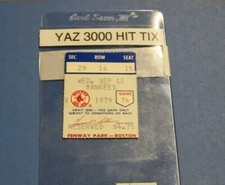 1979 MLB BASEBALL TICKET BOSTON RED SOX VS NY YANKS Carl Yastrzemski 3000TH HIT