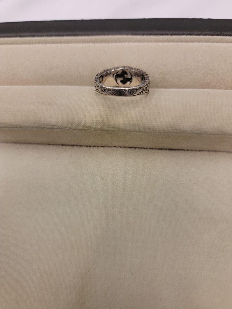Gucci Interlocking G Arabesque Ring Silver925 (JP… - image 4