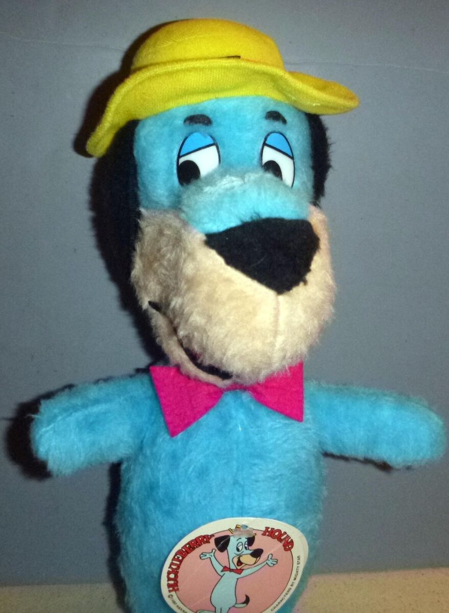 Vintage HUCKLEBERRY HOUND PLUSH Character Might Star 1980 New With Tag