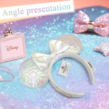 Loungefly Icon Quilted Iridescent Disney Parks Minnie fun Ears Headband NEW