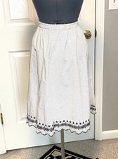 Sag Harbor lined polka dot skirt M 316
