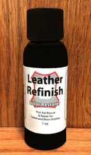 Leather Refinish Color Restorer® ~ We are the Original! ~ Black 1oz. Sample