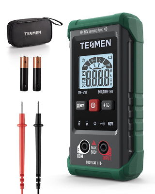 TM-510 Digital Multimeter, 4000 Counts, Smart Measurement, Auto-Ranging Voltmete