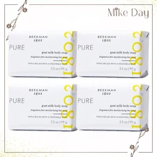 Beekman 1802 Bar Soap Pure Goat Milk Soap 3.5 OZ x 4 pcs Brand New