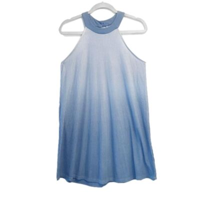 Mahina Halter Tank Dress. Ohmbre Blue. Size Medium | eBay