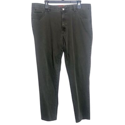 MEYER Dublin 2-5582/25 Green Cotton Blend Casual Pants Size 38x31