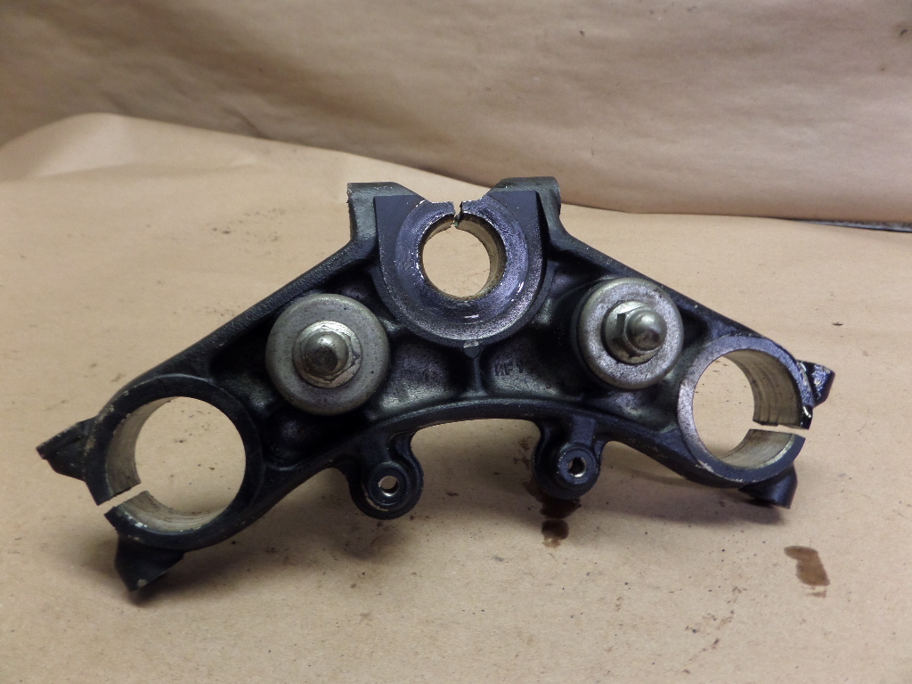 1973 HONDA XL350 UPPER TRIPLE TREE W/ HANDLE BAR CLAMPS | eBay