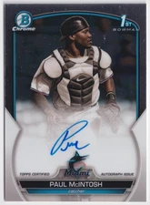 2023 Bowman Chrome #CPA-PM Paul McIntosh Prospect Auto Miami Marlins 1st Bowman