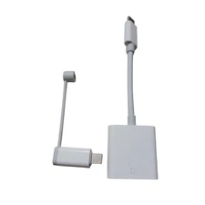 USB-C & Lightning SD Card Reader Camera Adapter for iPhone iPad Android