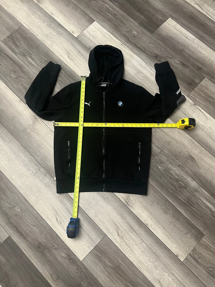 Puma BMW Motorsports Men's Tracksuit Black Grey Sweatpants Small + Jacket Large - Image 4 of 4