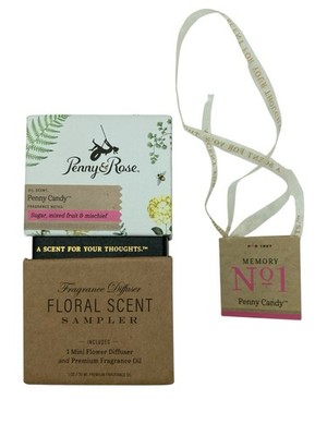 Penny & Rose Penny Candy 1 oz. Fragrance Oil with Flower Diffuser
