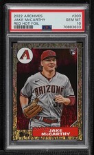 2022 Archives 1987 Topps Design Red Hot Foil 39/50 Jake McCarthy PSA 10 0vf5