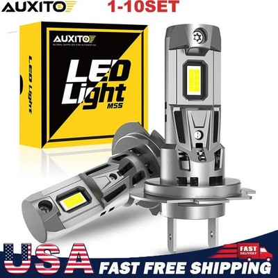 AUXITO H7 LED Headlight Bulb Kit High Beam 80000LM Bright 6500K White Light2-20X