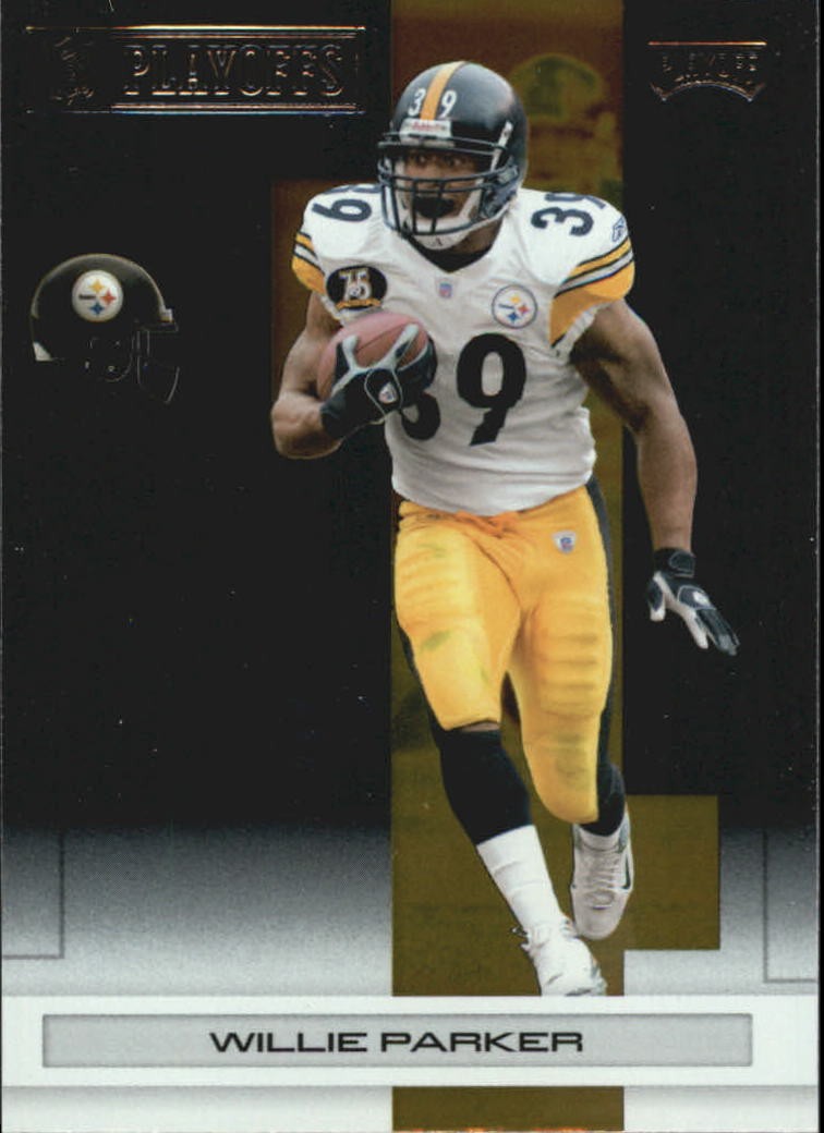 2007 Playoff NFL Playoffs Black Metalized #77 Willie Parker /49 - FB