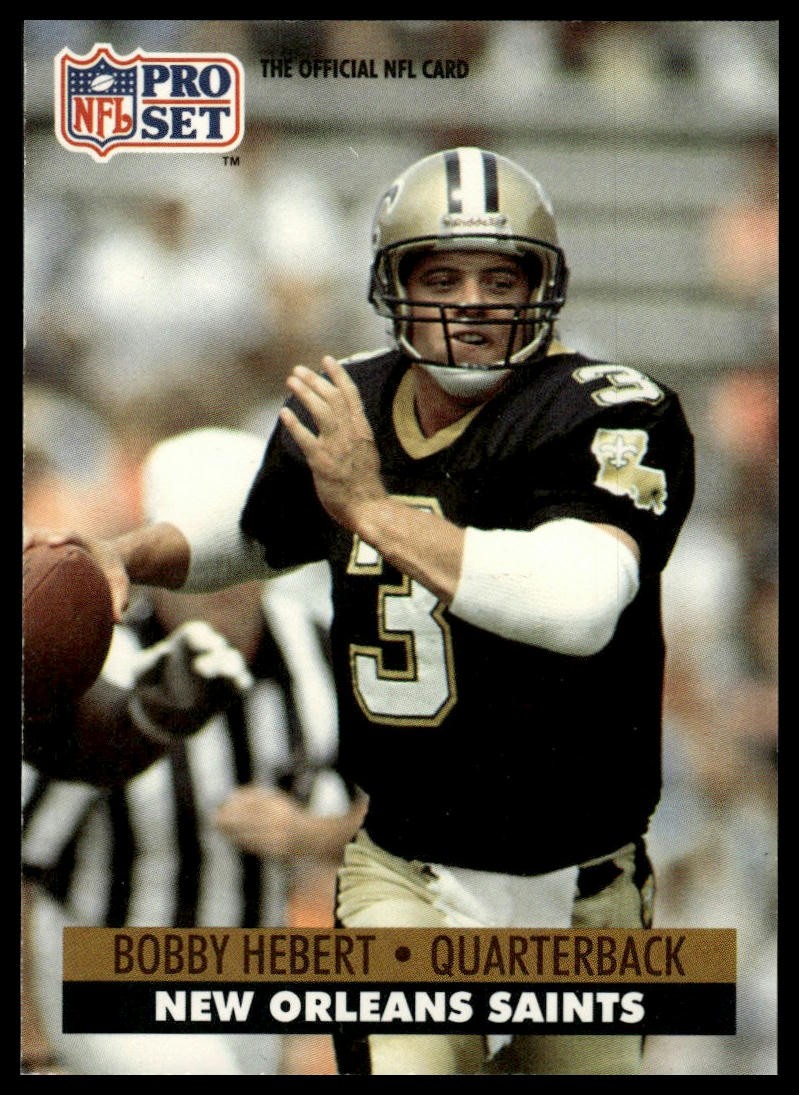 1991 Pro Set #593 Bobby Hebert