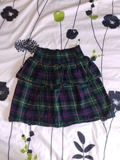 The Children's Place - Tartan Plaid Ruffle Tiered Skirt - Sz Large 10/12