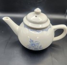 Homer Laughlin Vintage Teapot - White with Blue Flowers