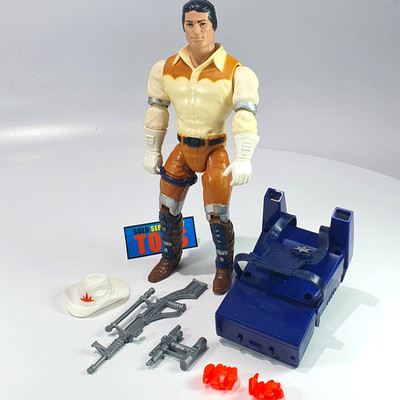 Vtg Bravestarr LASER FIRE MARSHAL figure NEAR COMPLETE 1986 original accessories