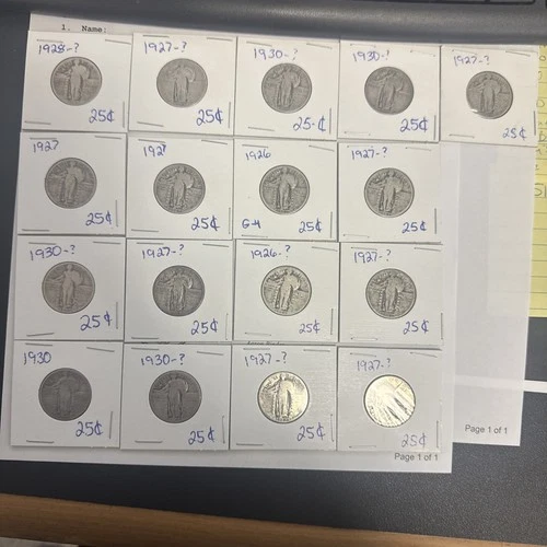 AWESOME LOT of 17 Standing Liberty QUARTERS 1926-1930
