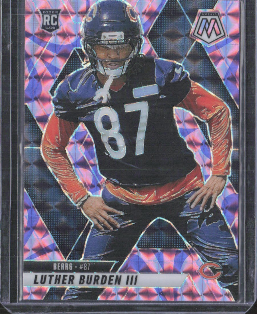 2025 Mosaic Luther Burden III Purple Reactive RC #383