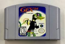 Gex 64: Enter the Gecko (Nintendo 64, 1998) N64 Authentic - Tested - Working