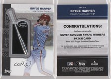 2022 Topps Series 2 Silver Slugger Award Winner Commemorative Bryce Harper Patch