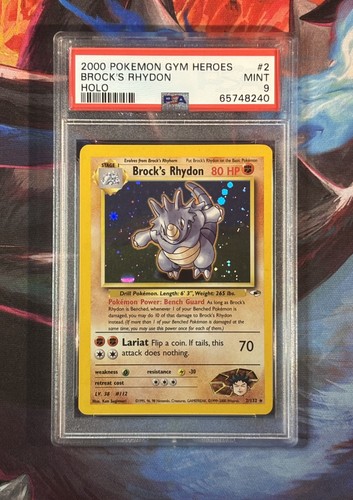 Brock's Rhydon (Unlimited) graded PSA 9 for sale on eBay