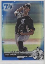 2017 Bowman Draft Chrome Blue Refractor 70th Anniversary 181/200 Alec Hansen fm0