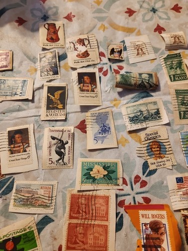 Vtg Stamp Collection Antique Album United States Lot Many Pages Rectangular + Ai - Bild 18 von 21
