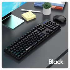 Shipadoo Wireless Keyboard and Mouse Combo Set Gaming Wireless Laptop Desktop Co