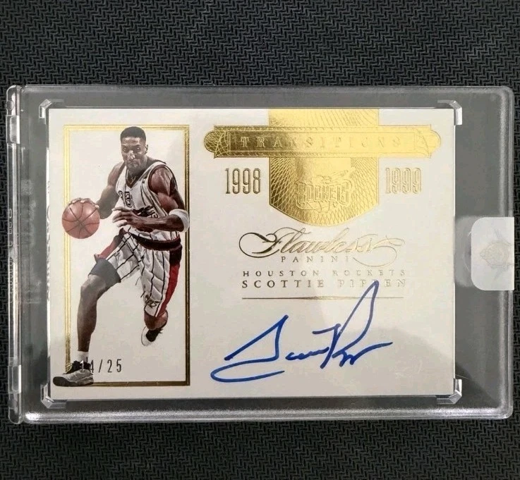 Scottie Pippen Basketball Autographed Sports Trading Cards
