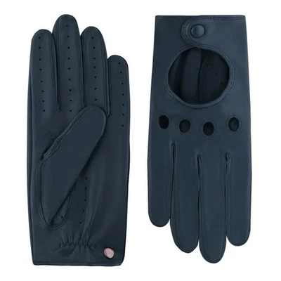 Roeckl Rom Autofahrer Classic Navy Damen Lederhandschuhe Nappaleder Oldtimer - Bild 1 von 3