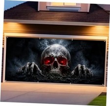 6 x 13 ft Halloween Garage Door Cover Banner Decorations