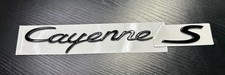 Porsche Cayenne S 9YA 9YB 9YC Gloss Black Rear Badges Set Emblem OEM