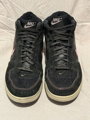 Nike Air Indee High Black Pink Suede US Shoe Size Women s 10 