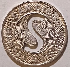 San Diego, California - San Diego Transit System One Token Fare CA 745 R