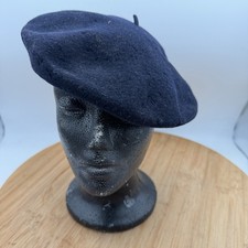 Timeless Classic VTG French Beret Impermeable Basque 100 Wool Size 54 Lined