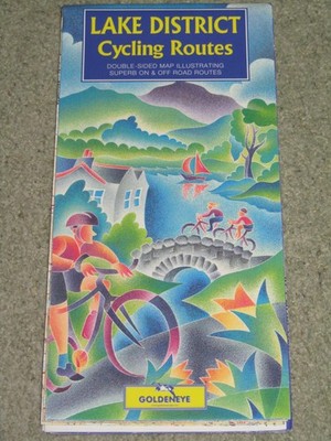Lake District Cycling Routes Map by Goldeneye 2m - 1'', waterproof map - 2002 edn