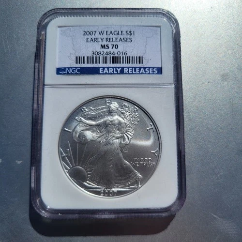 2017 W American Eagle .999 Fine Silver 1oz Dollar  NGC MS 70