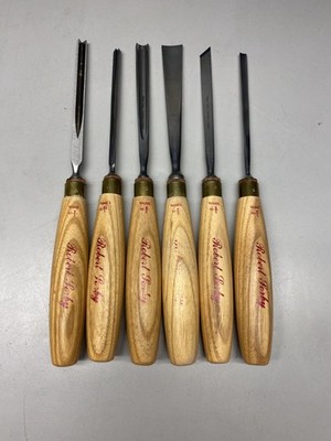 Vintage Robert Sorby  Set Of Six (6) Pieces  Wood Turning Tools Chisel Set