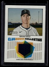 2026 Topps Heritage #CCR-BW Bryan Woo Clubhouse Collection Relics